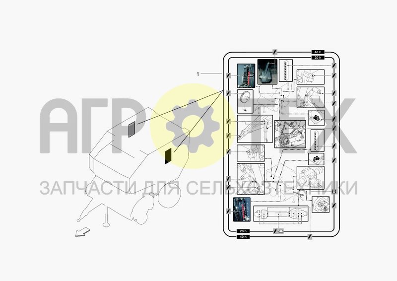 Чертеж DECAL FOR GREASING POINTS