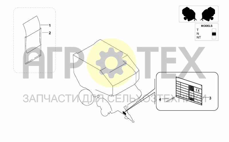 Чертеж IDENTIFICATION PLATE AND CE DECLARATION OF COFORMI