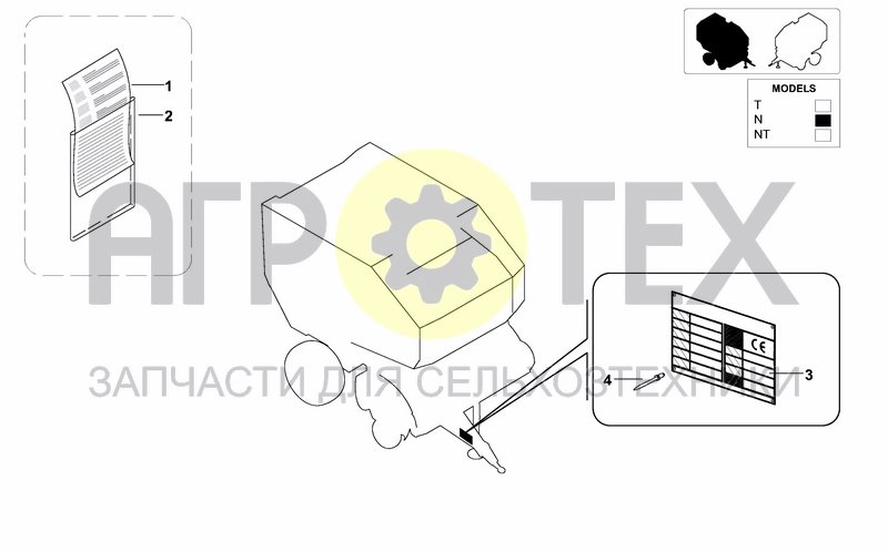 Чертеж IDENTIFICATION PLATE AND CE DECLARATION OF COFORMI