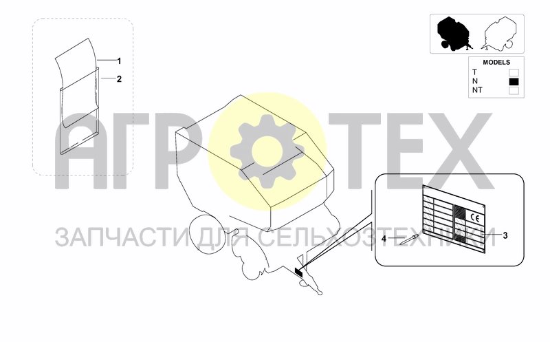 Чертеж IDENTIFICATION PLATE AND CE DECLARATION OF COFORMI