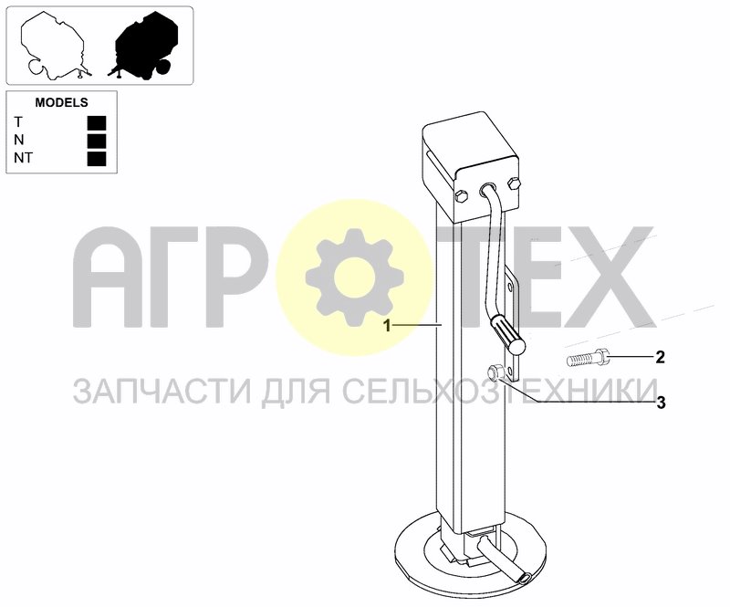 Чертеж DRAWBAR JACK