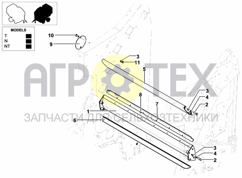 Чертеж FRONT AREA BARS