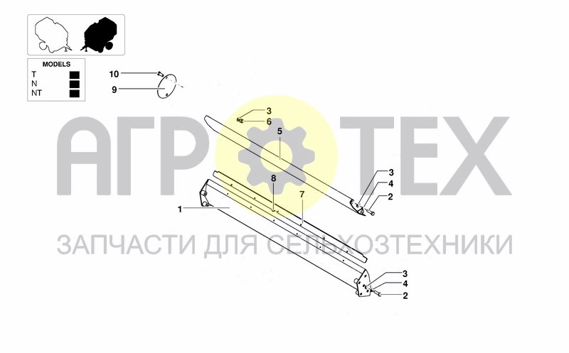 Чертеж FRONT AREA BARS