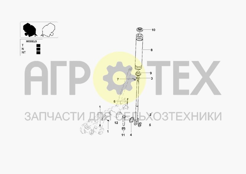 Чертеж TIE ROD & SPRINGS FOR HOOKS