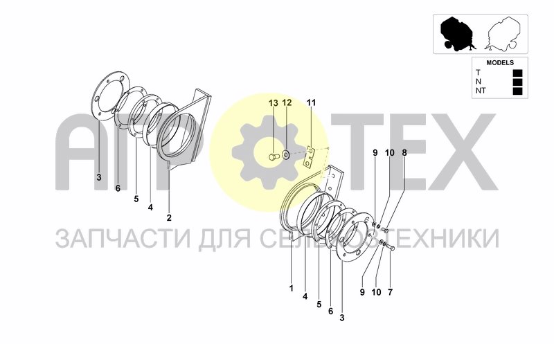 Чертеж TAILGATE HINGES