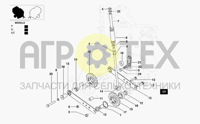 Чертеж TRANSMISSION RH COUNTERSHAFT-ROLLERS