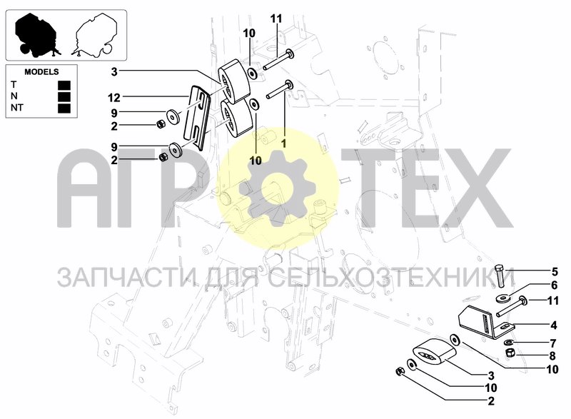 Чертеж TRANSMISSION RH COUNTERSHAFT-ROLLERS