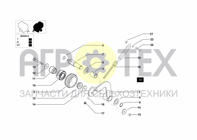 Чертеж TRANSMISSION ROLLERS R2-R3