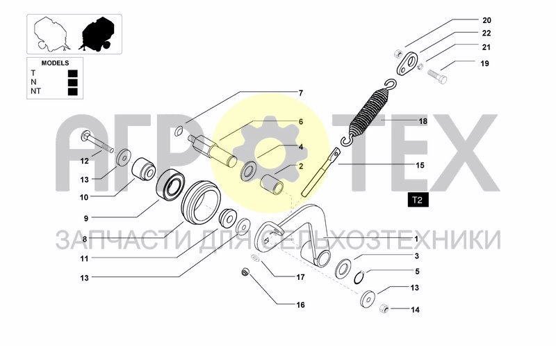 Чертеж TRANSMISSION ROLLERS R2-R3