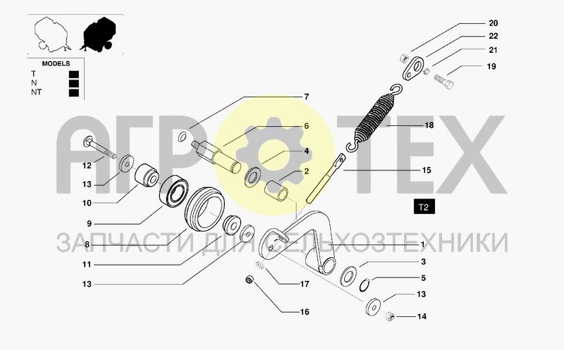 Чертеж TRANSMISSION ROLLERS R2-R3