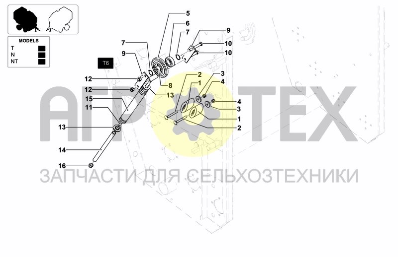 Чертеж CHAIN TENSIONER