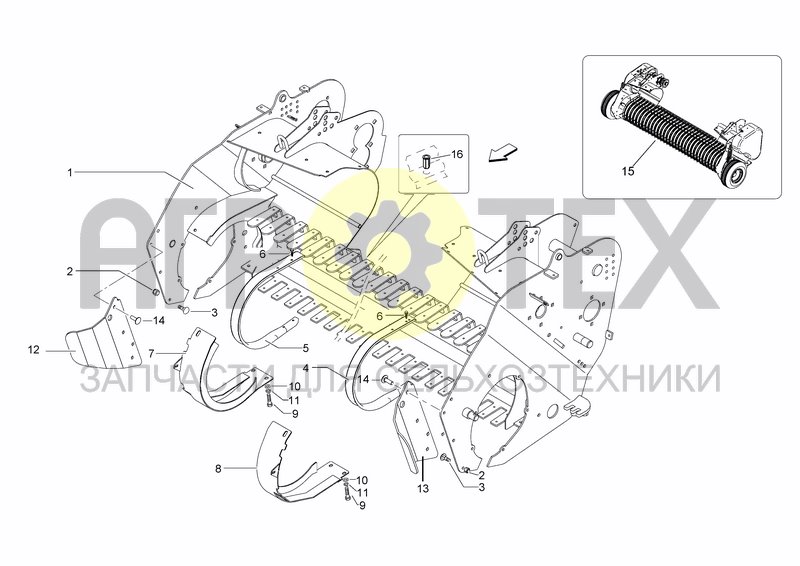 Чертеж PICKUP FRAME