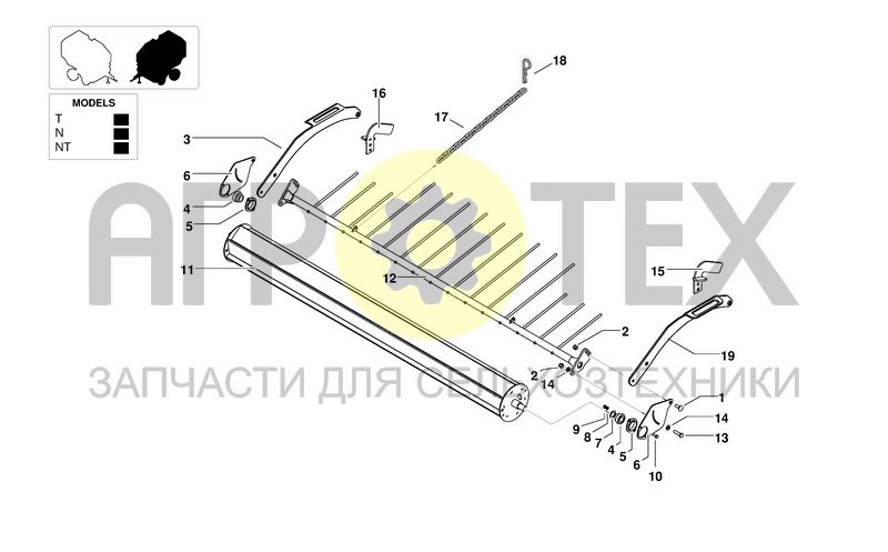 Чертеж PICKUP DEFLECTOR