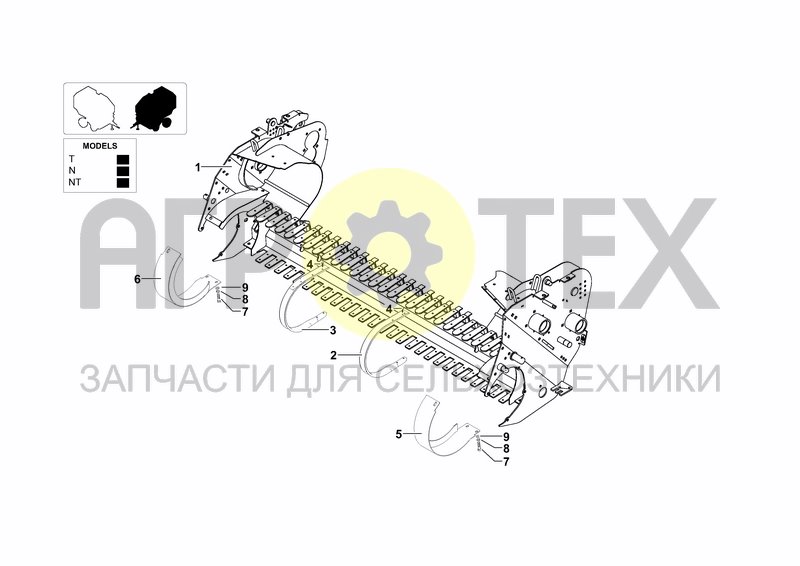 Чертеж RAKE FEEDER & PICKUP