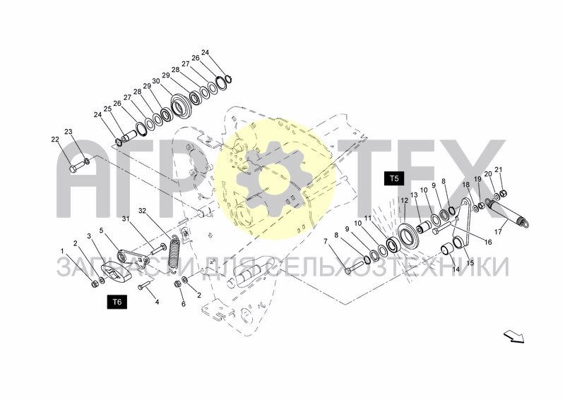 Чертеж PICKUP RH TENSIONERS