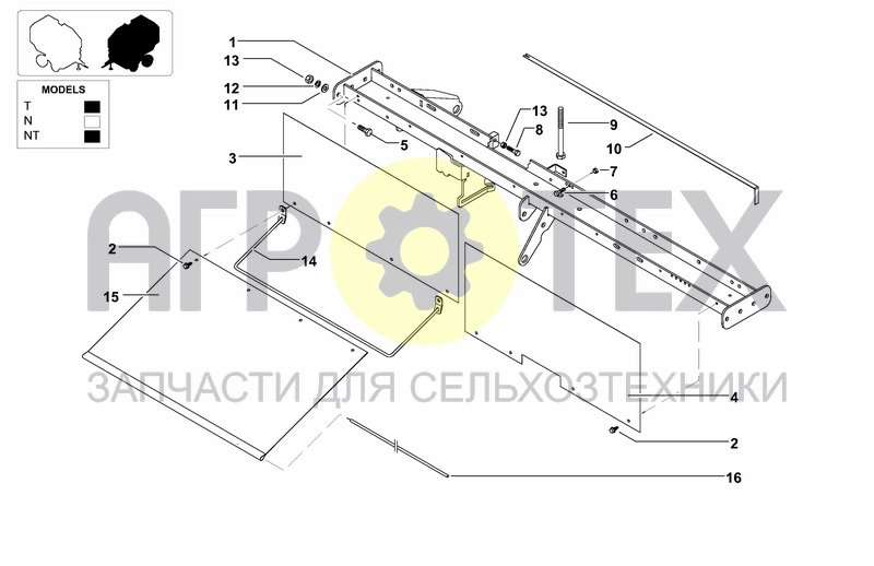 Чертеж TWINE BINDING UNIT