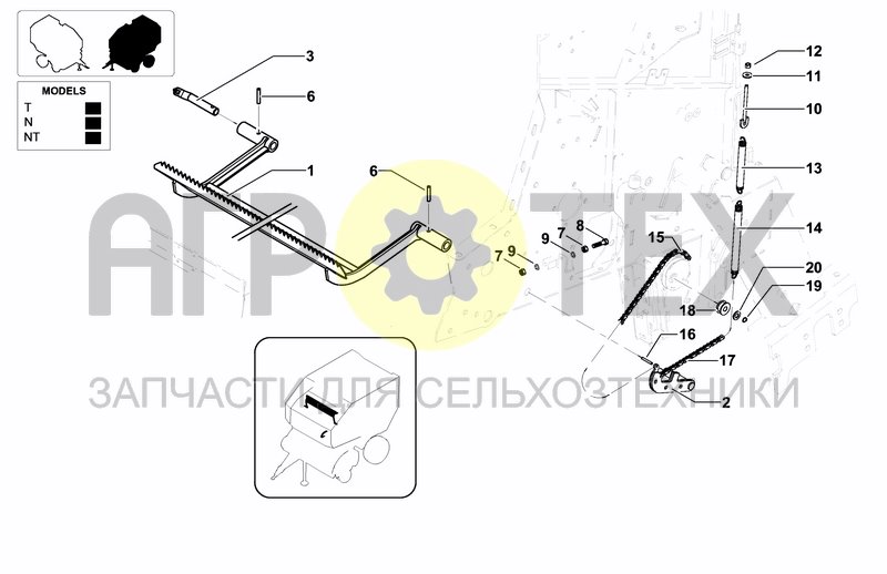 Чертеж TWINE/NET INJECTION DEVICE