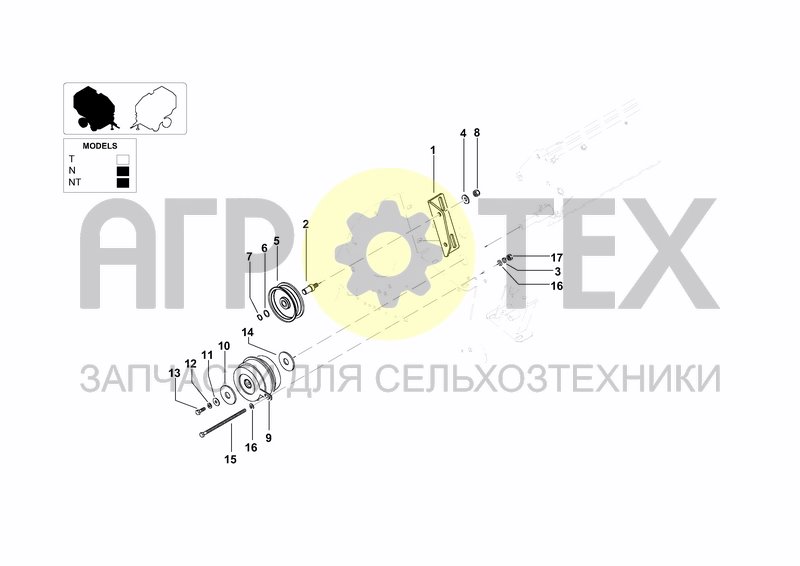 Чертеж TRANSMISSION FOR NET BINDING UNIT