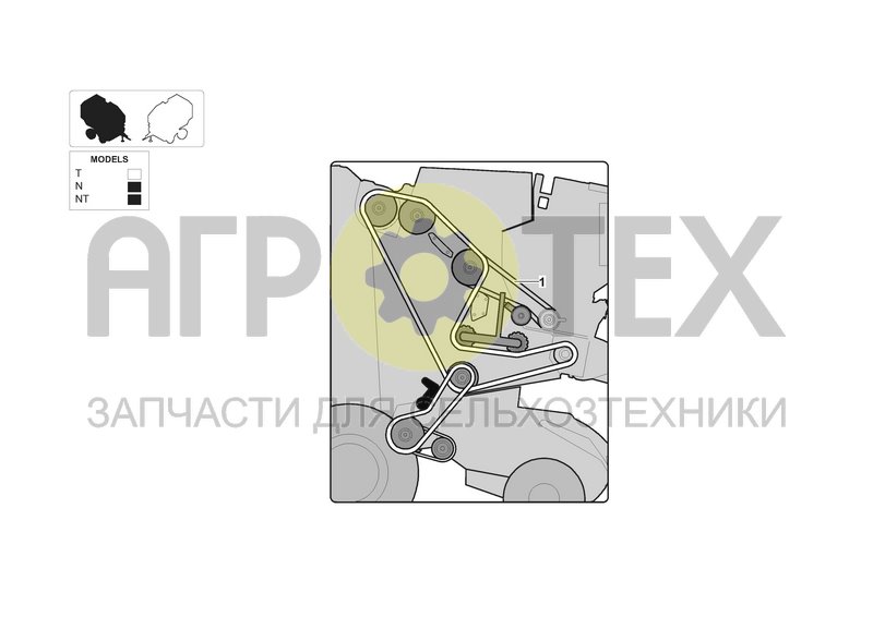 Чертеж BELT FOR NET BINDING UNIT