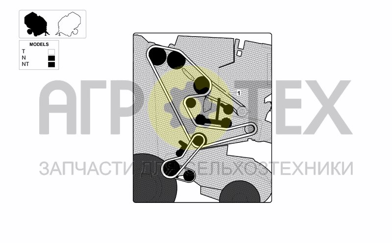 Чертеж BELT FOR NET BINDING UNIT