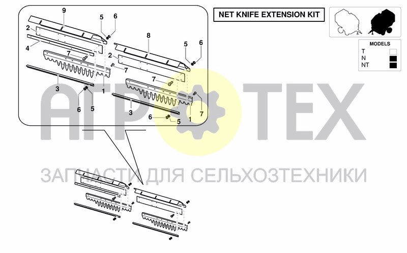 Чертеж NET BINDING UNIT