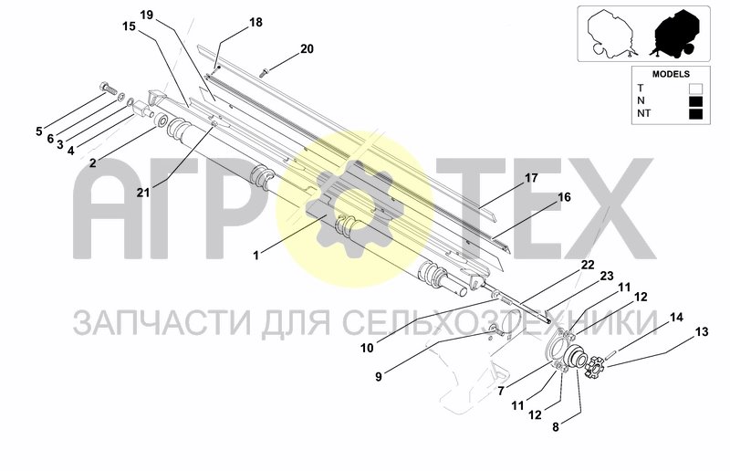 Чертеж NET STRETCH TUBE AND BRUSH