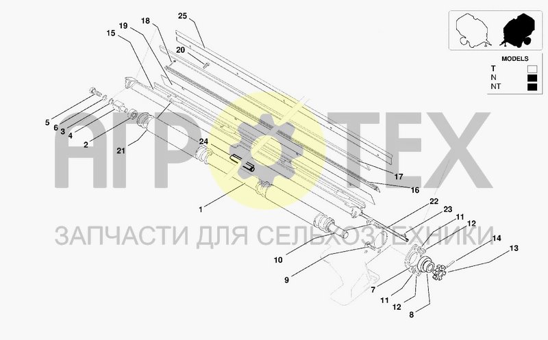 Чертеж TUBE FOR NET EXTENSION & BRUSH