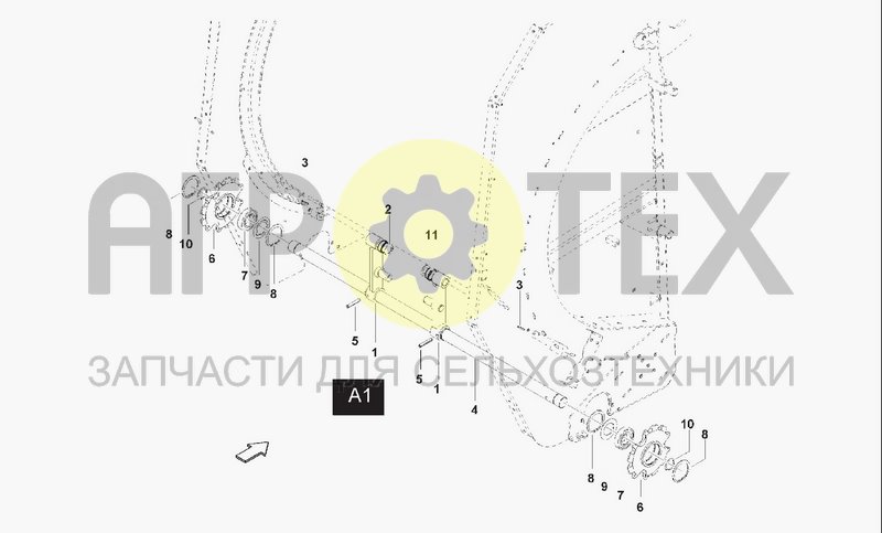 Чертеж CHAIN TENSIONER