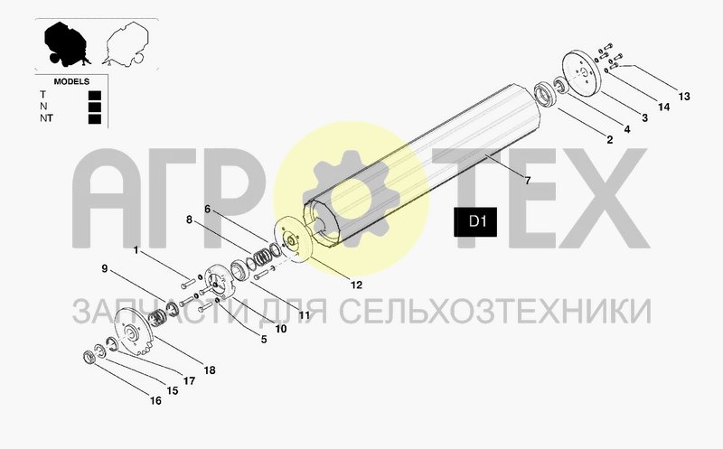 Чертеж ROLLER D1