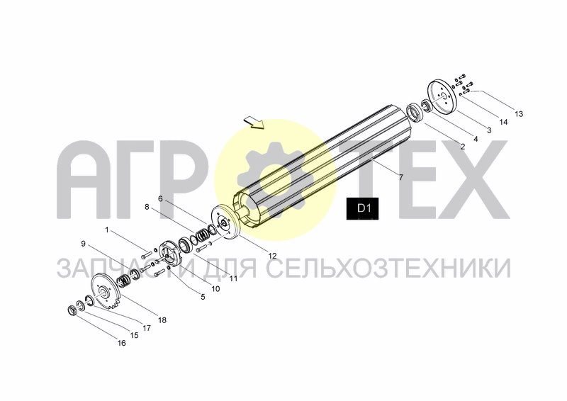 Чертеж ROLLER D1