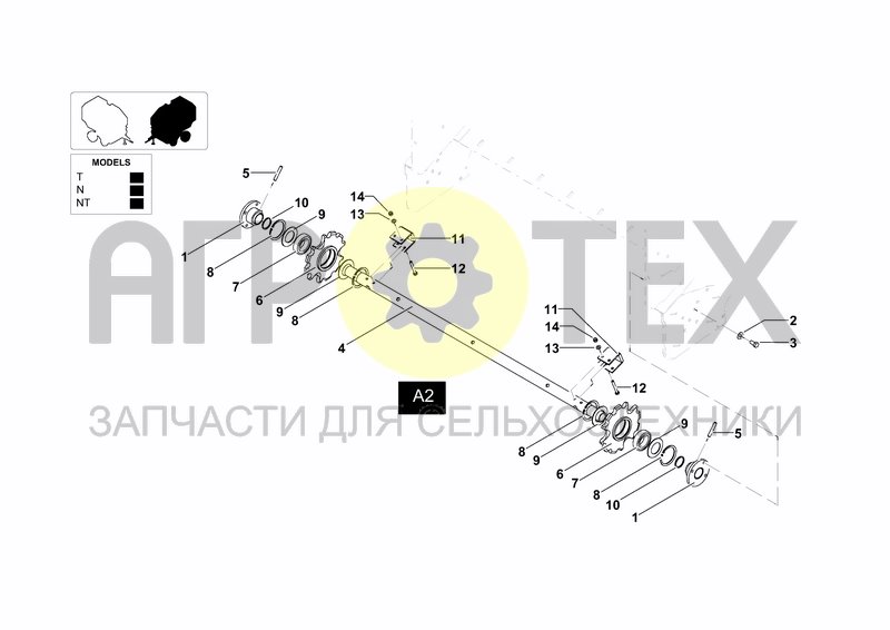 Чертеж BOTTOM SHAFT