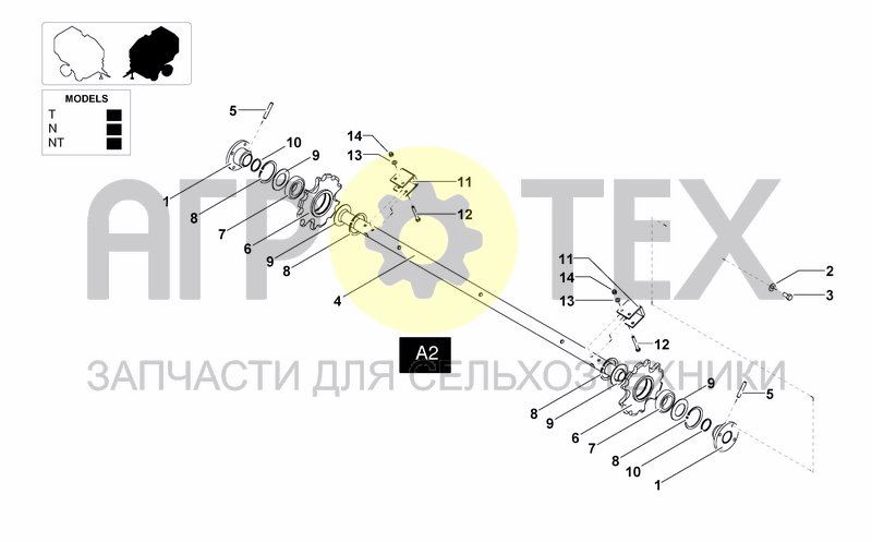 Чертеж BOTTOM SHAFT