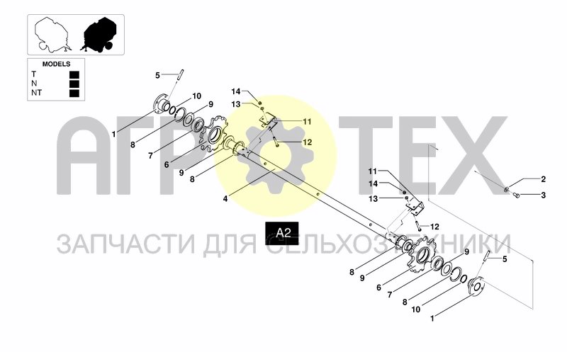 Чертеж BOTTOM SHAFT