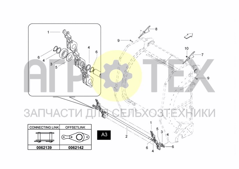 Чертеж CHAINS WITH RODS