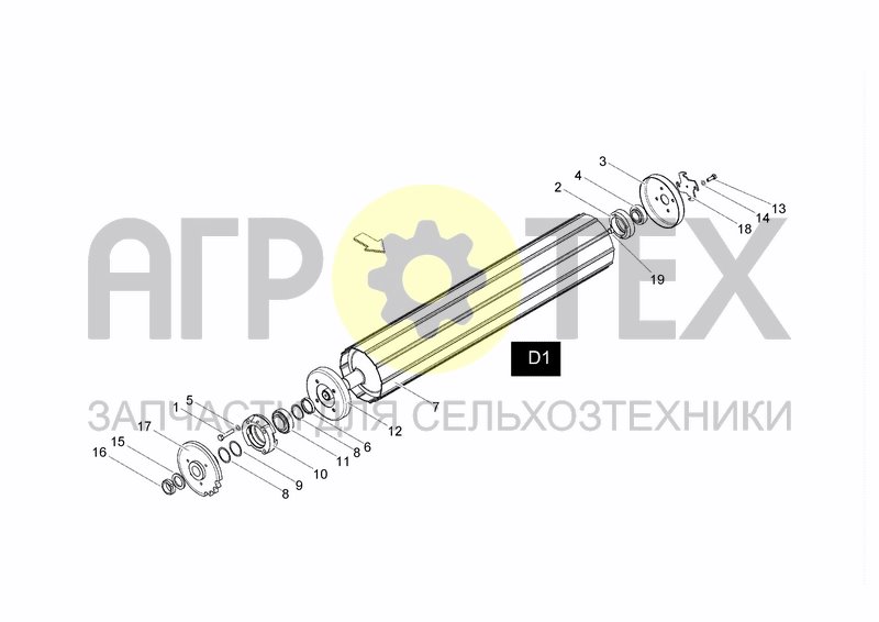 Чертеж D1 ROLLER