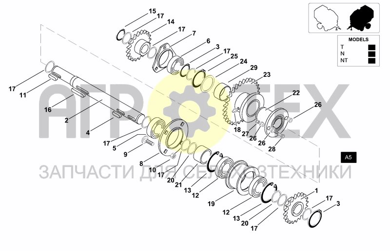 Чертеж RAKE FEEDER & PICKUP