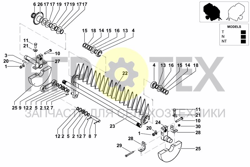 Чертеж RAKE FEEDER & PICKUP