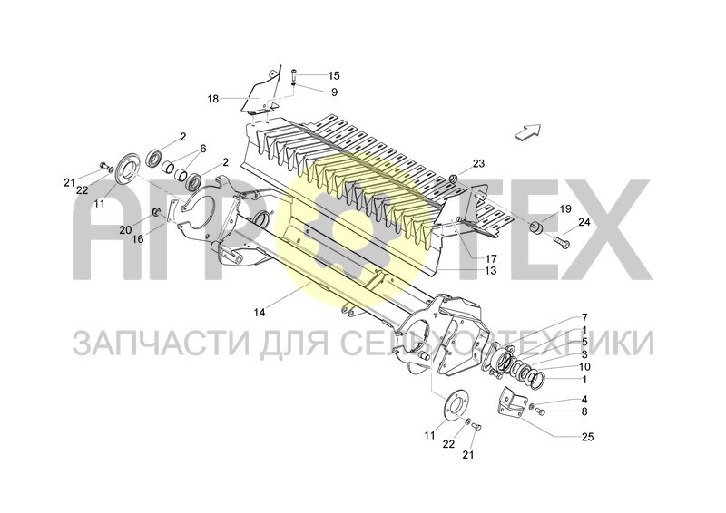 Чертеж RAKE FEEDER FRAME