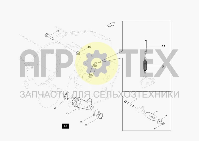 Чертеж RH TENSIONER