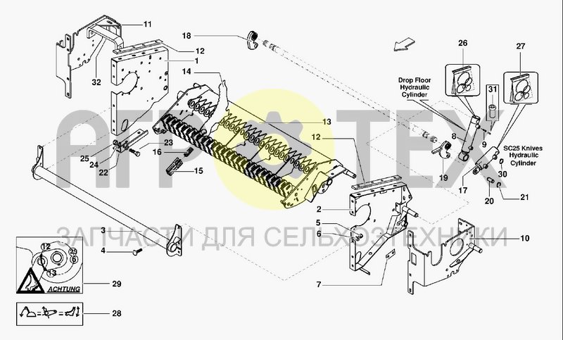 Чертеж CUTTING DEVICE SC25