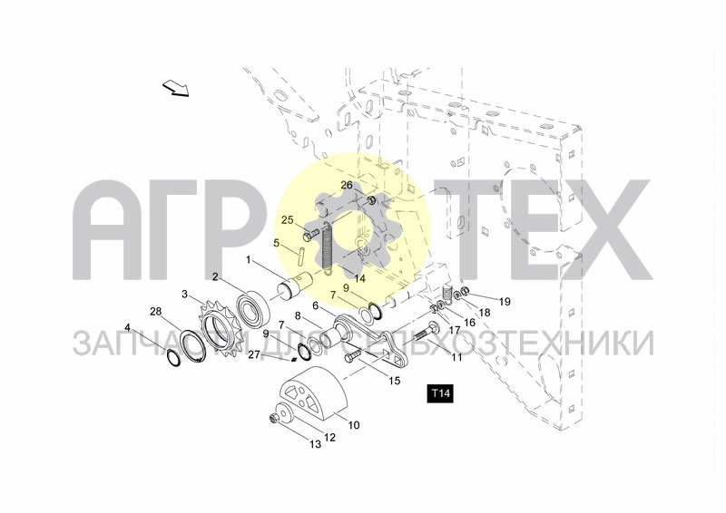 Чертеж RH TENSIONER