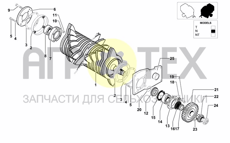 Чертеж CUTTER DEVICE SC25