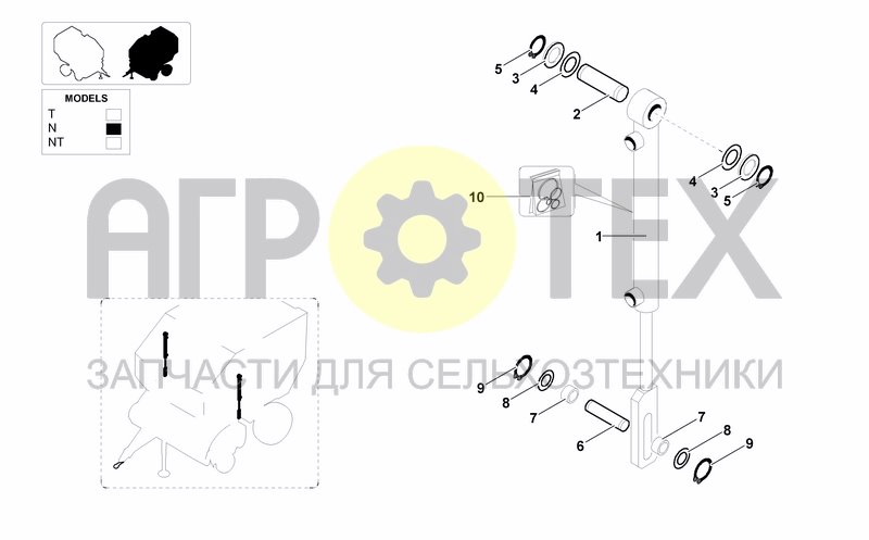 Чертеж DENSITY HYDRAULIC CYLINDER