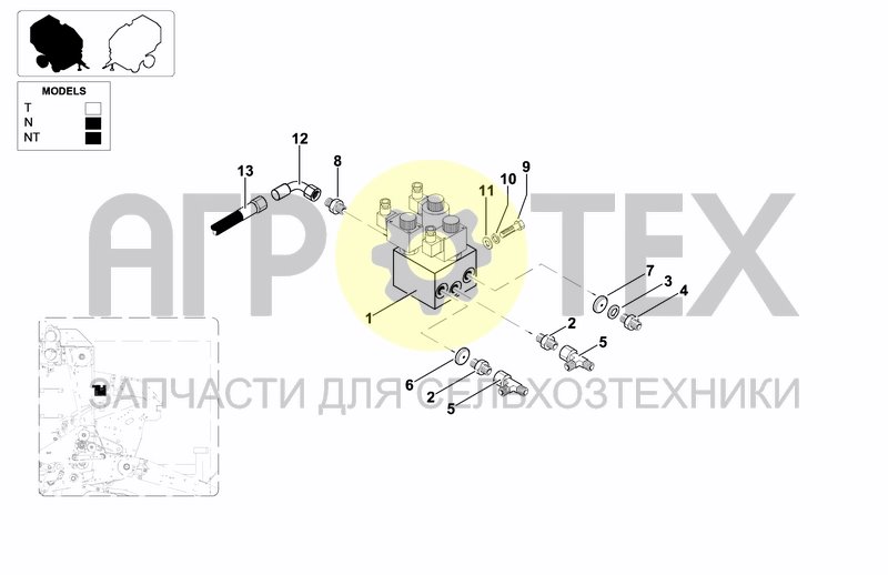 Чертеж HYDRAULIC BLOCK