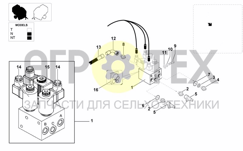 Чертеж HYDRAULIC BLOCK