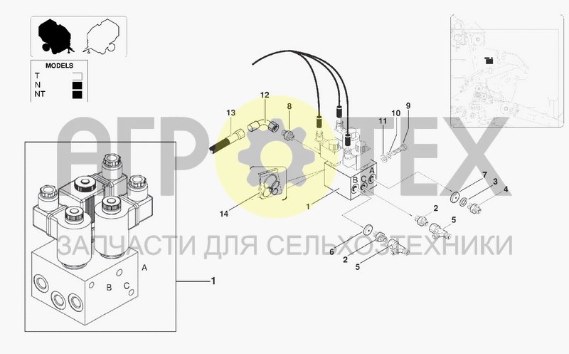 Чертеж HYDRAULIC BLOCK