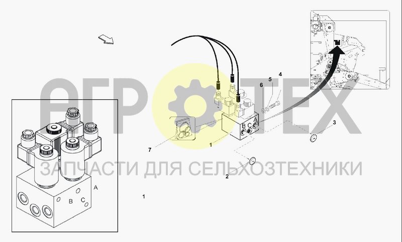 Чертеж HYDRAULIC BLOCK