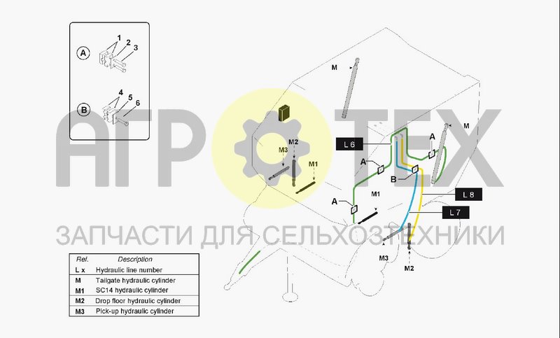 Чертеж HYDRAULIC SYSTEM