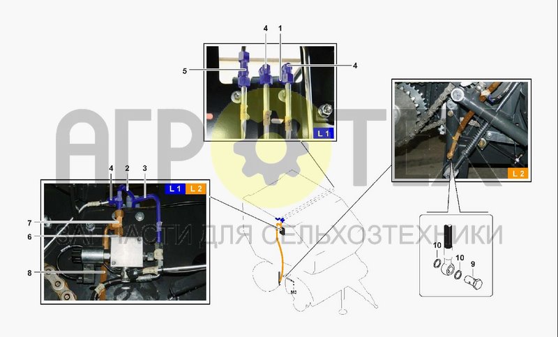 Чертеж HYDRAULIC SYSTEM