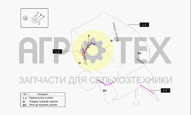 Чертеж HYDRAULIC SYSTEM